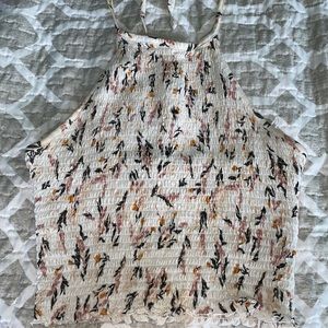 Garage halter crop top